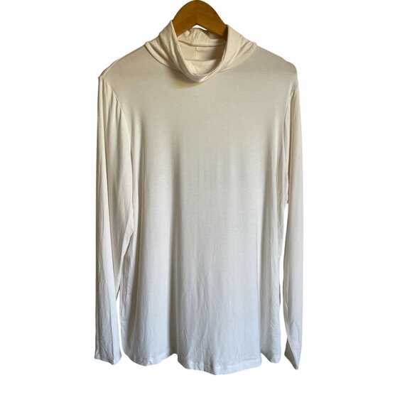 New! Apt. 9 Ivory Mock Neck Pullover Size XL MSRP $22 - Picture 1 of 7